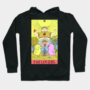 Tree Trunks & Mr Pig as The Lovers Tarot Hoodie